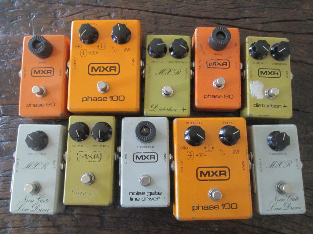 Vintage MXR Pedal Debate: Script versus Block logos